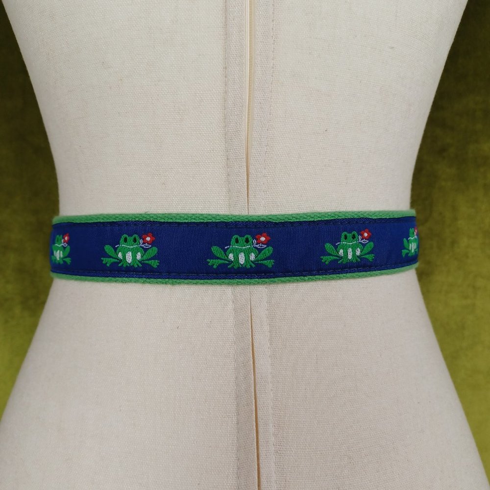 S O L D * Vintage 90s Frog Theme Ribbon Belt - Picture 5 of 9